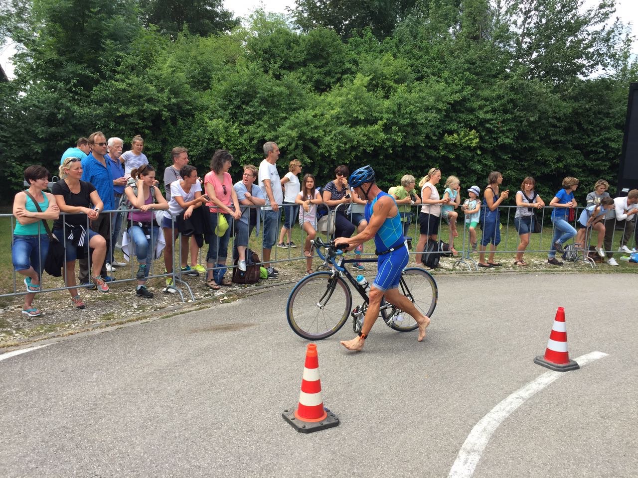 Franz nach dem Rad - Wechsel zum Lauf